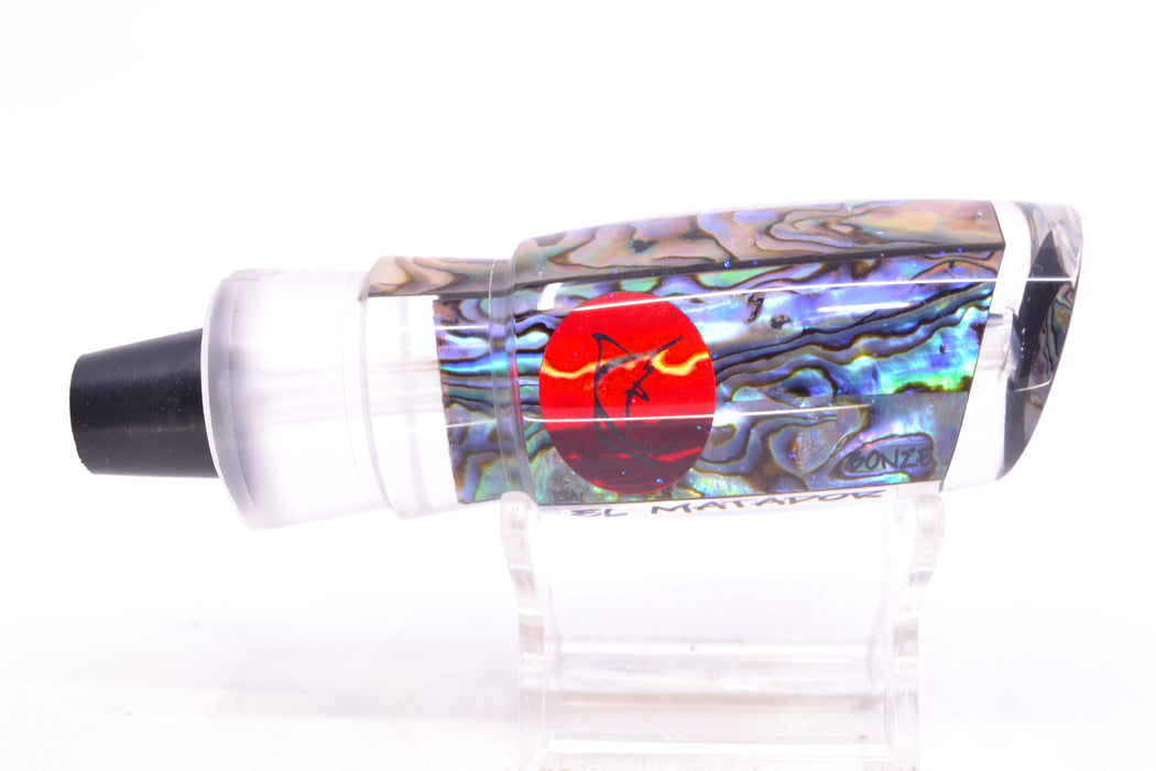 Bonze Lures Paua Shell Red Eyes El Matador 10" 3oz