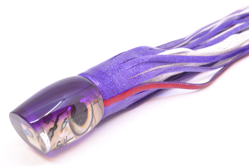 Marlin Magic White Abalone Purple Back Taxi Eyes Baby Ruckus 10" 6.5oz Skirted Purple