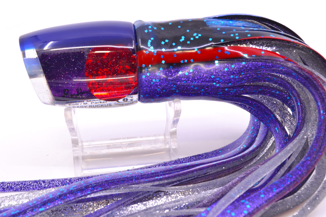 Marlin Magic Purple MOP Blue Back Red Eyes Baby Ruckus 10" 6.5oz Skirted Blue-Black-Purple