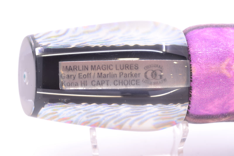 Marlin Magic Lures Purple-Blue Lava Black Magic Captain's Choice 14" 11oz ALV Skipjack