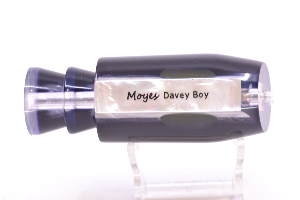 Moyes Lures Skipjack Paua-MOP Black-Purple Back Taxi Eyes Davey Boy 12" 5oz