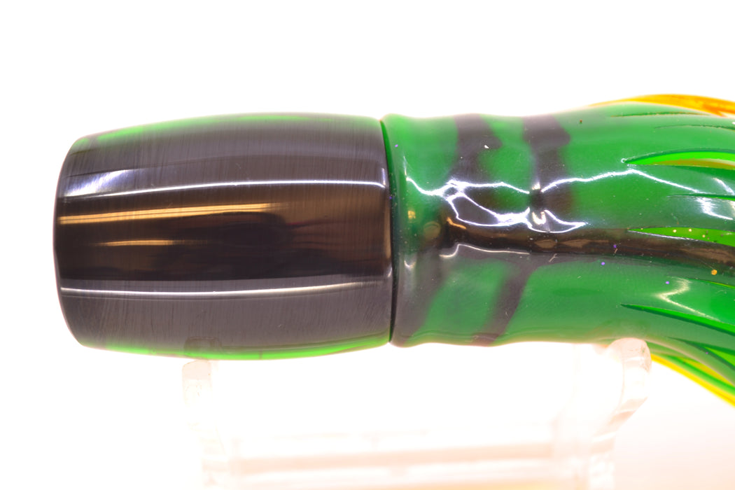 Marlin Magic Green MOP Black Back Tiny Ruckus 7" 3oz Skirted Guacamaya