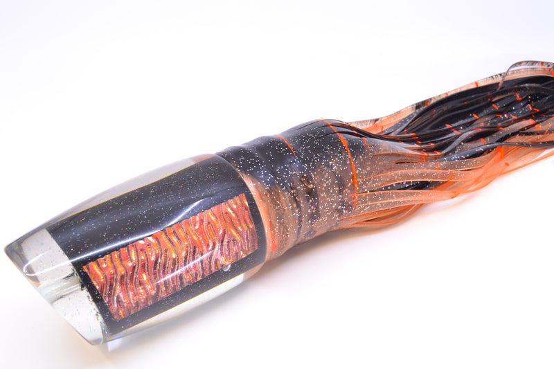 Marlin Magic Red-Orange Lava Black Magic XXL Ruckus Teaser 18" 20oz Skirted