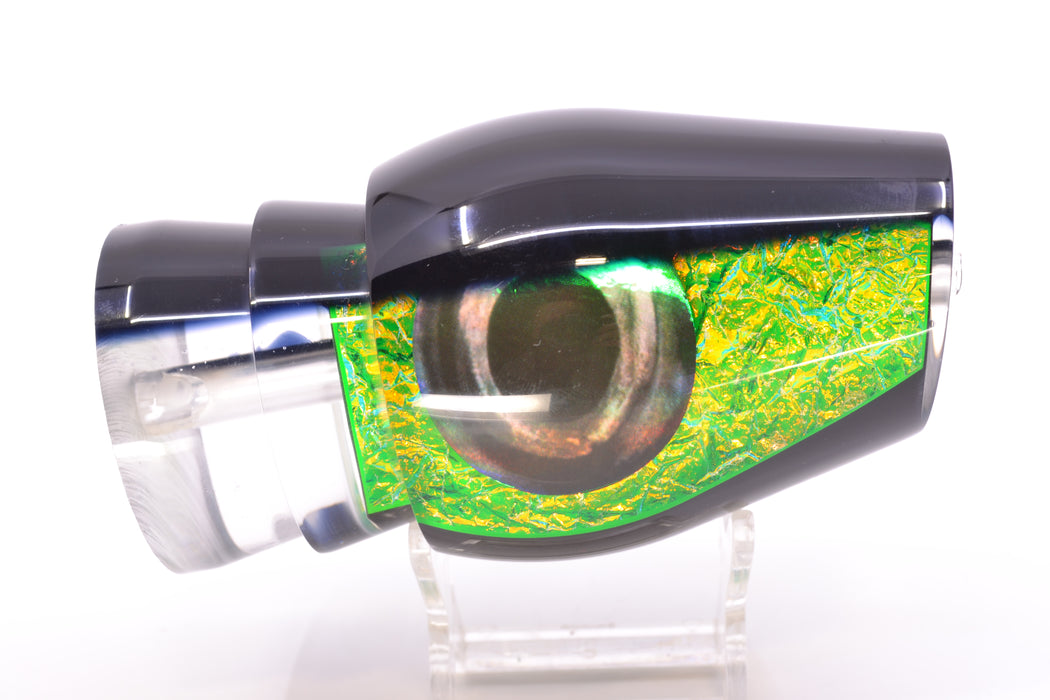 Moyes Lures Green Dichro Black Back Taxi Eyes XL Sumo 16" 13oz GZE