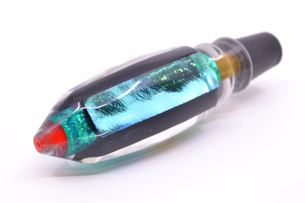 Aloha Lures Green-Ice Blue Dichro Turquoise Rainbow Deep Six 9" 3.5oz