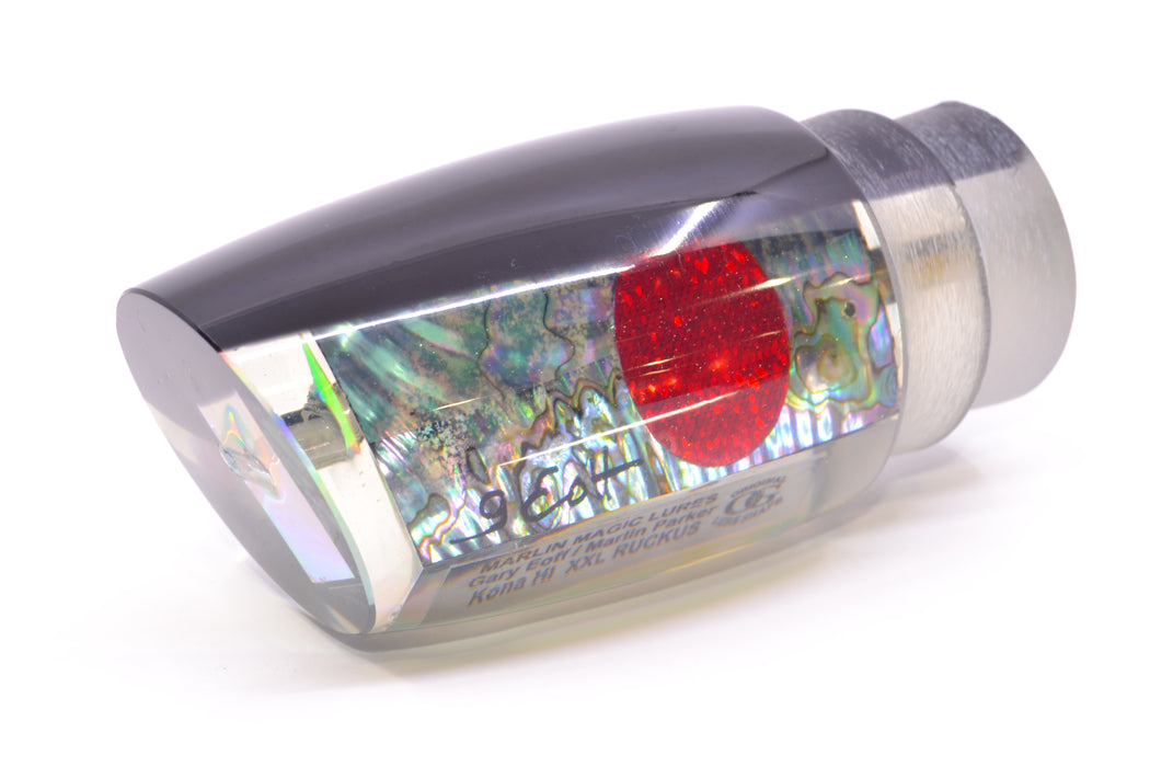Marlin Magic Blue-Purple Abalone Black Back Red Eyes XXL Ruckus Teaser 18" 17oz GZE