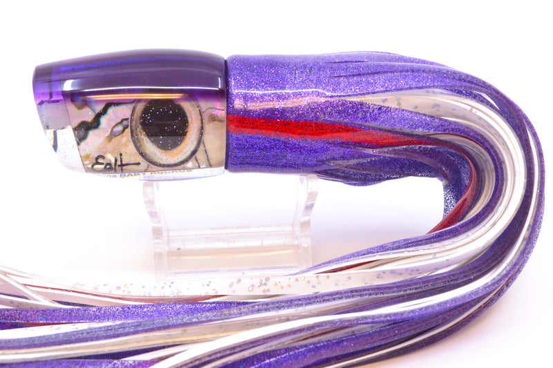 Marlin Magic White Abalone Purple Back Taxi Eyes Baby Ruckus 10" 6.5oz Skirted Purple