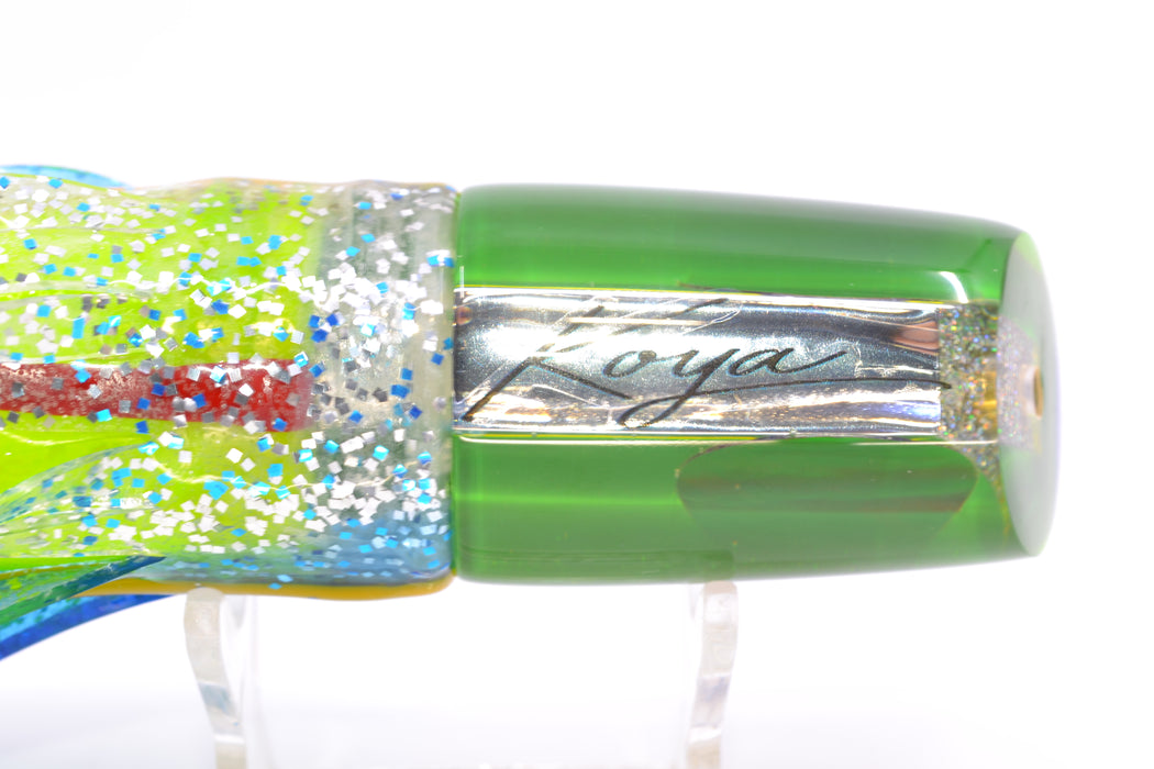 Koya Lures Mirrored Blue-Yellow Back Red Eyes 614 9" 7oz Skirted Blue-Yellow-Silver GZE