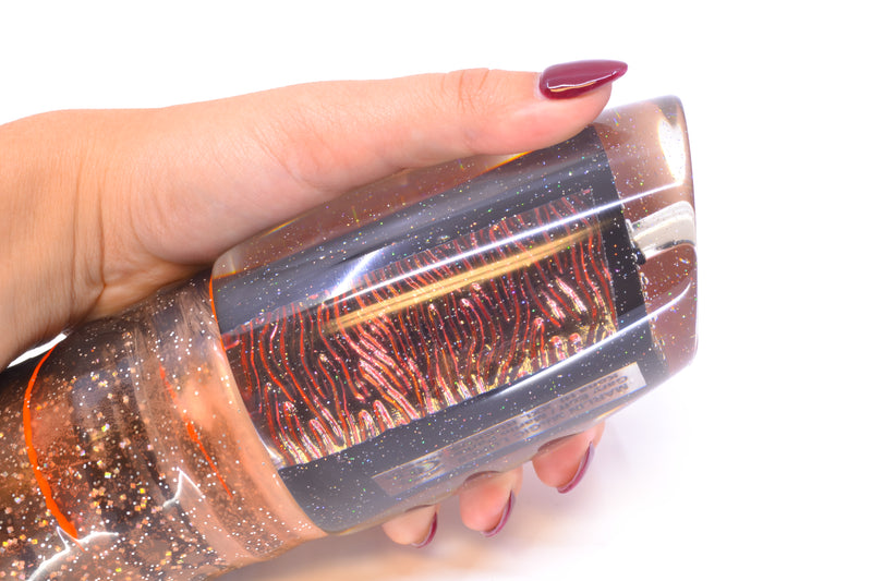 Marlin Magic Red-Orange Lava Black Magic XXL Ruckus Teaser 18" 20oz Skirted