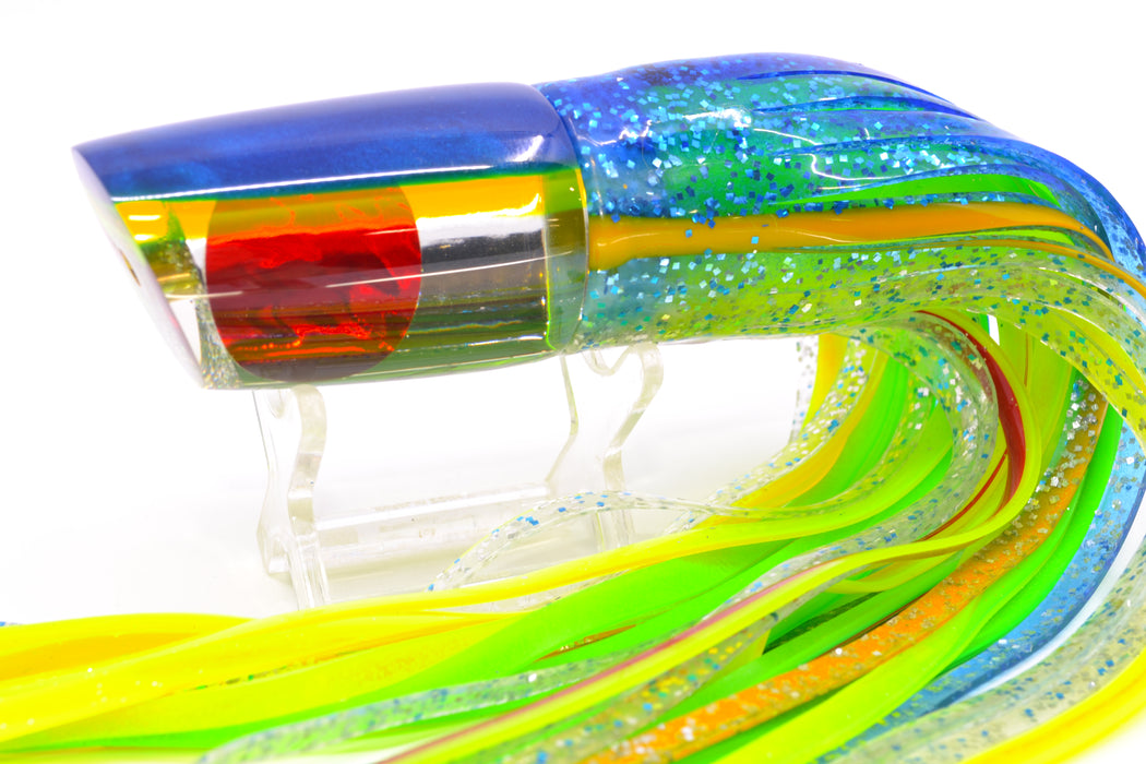 Koya Lures Mirrored Blue-Yellow Back Red Eyes 614 9" 7oz Skirted Blue-Yellow-Silver GZE