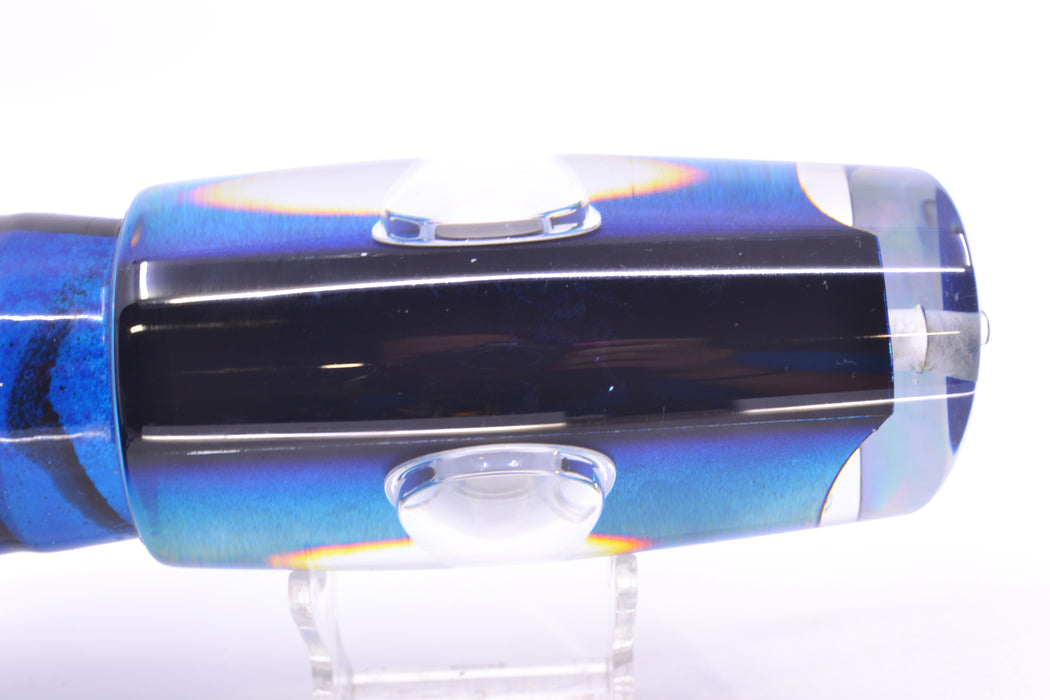 Big T Lures Black-Blue-Silver Rainbow Pearl Bazooka 16" 16.5oz Skirted GZE