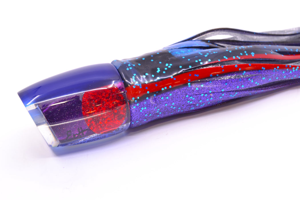 Marlin Magic Purple MOP Blue Back Red Eyes Baby Ruckus 10" 6.5oz Skirted Blue-Black-Purple