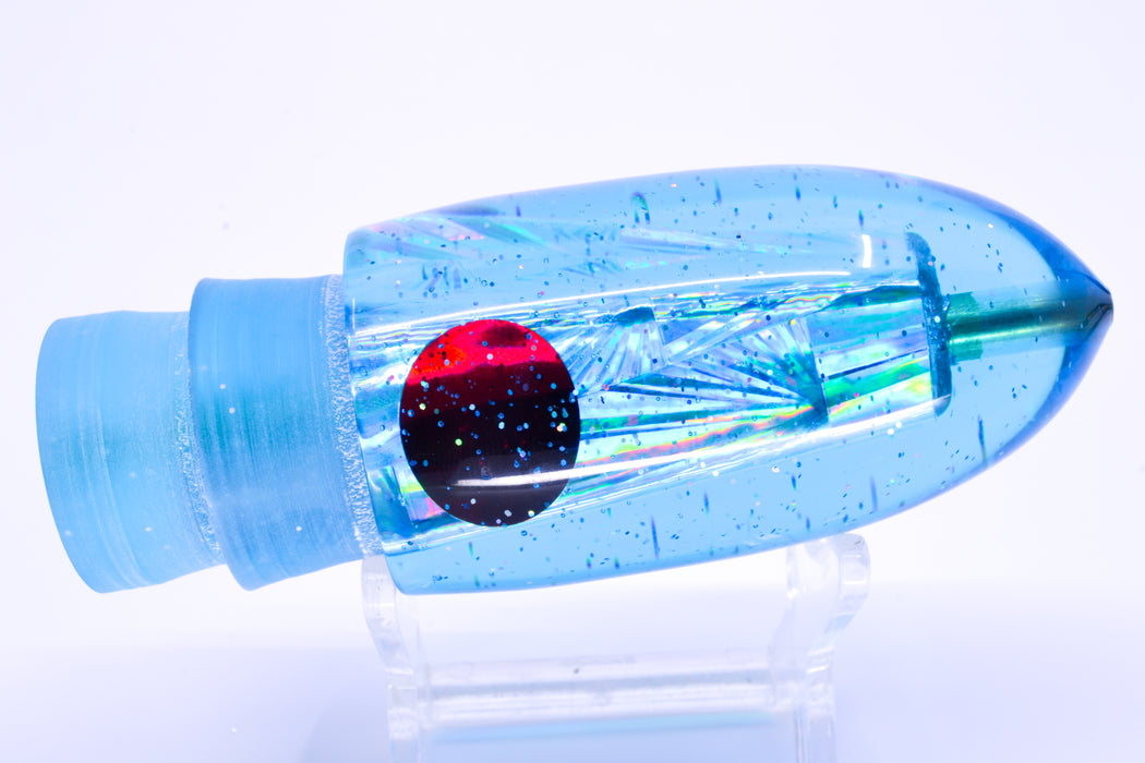 Tanigawa Lures Ice Blue Rainbow Starburst Red Eyes Ahi Bomb Bullet 9"+ 7.5oz