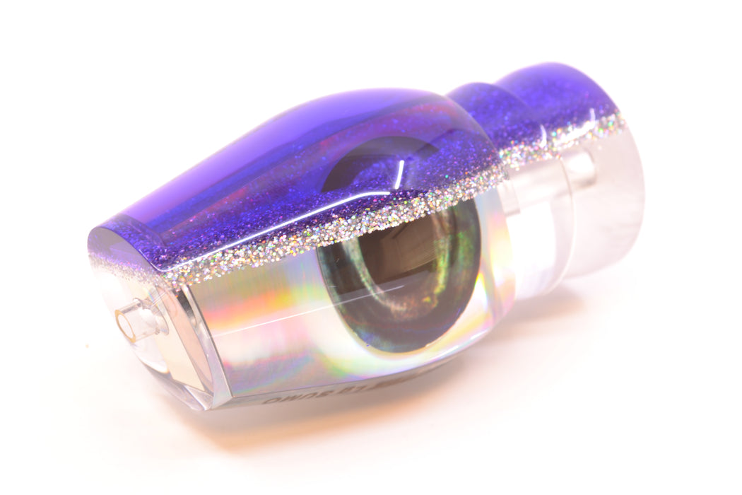Moyes Lures Silver Rainbow Purple-Silver Back Taxi Eyes Large Sumo 14" 8oz
