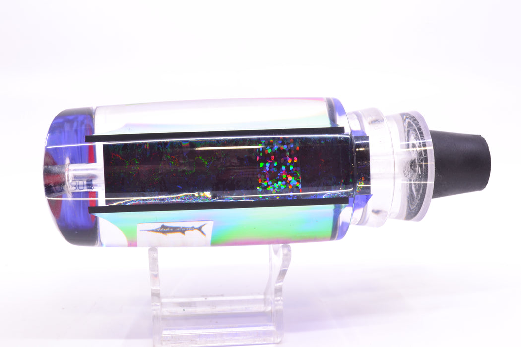 Aloha Lures Purple-Blue-Teal Dichro Purple Rainbow Smash Bait 14" 9.5oz