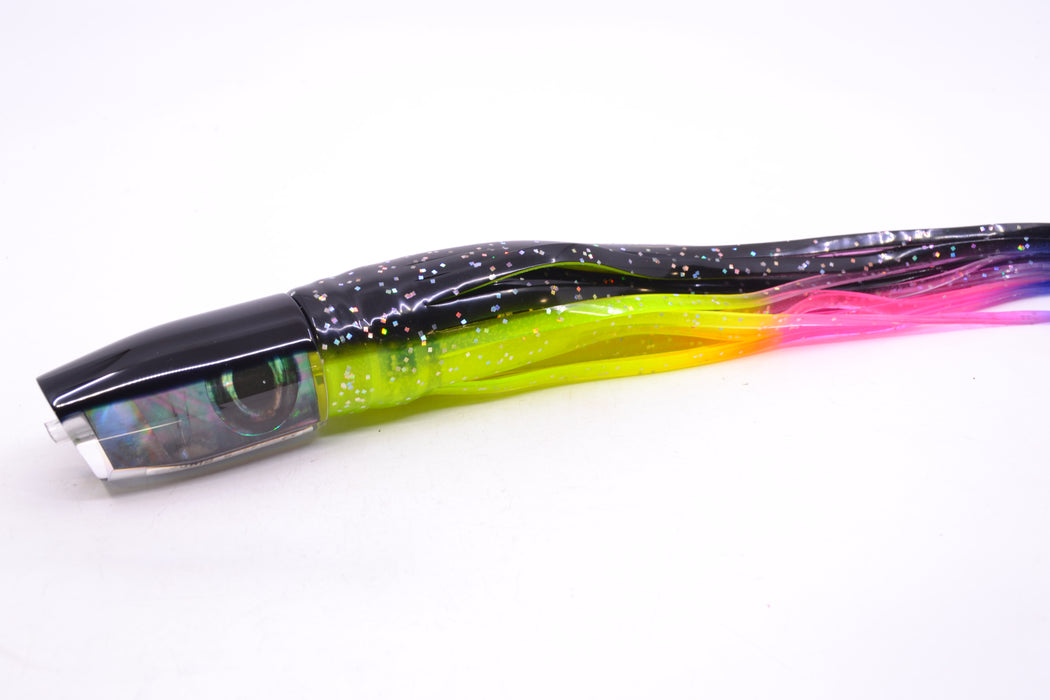 Moyes Lures Tahitian MOP Black Back Small Plunger 9" 5oz Skirted Magic Johnson GZE