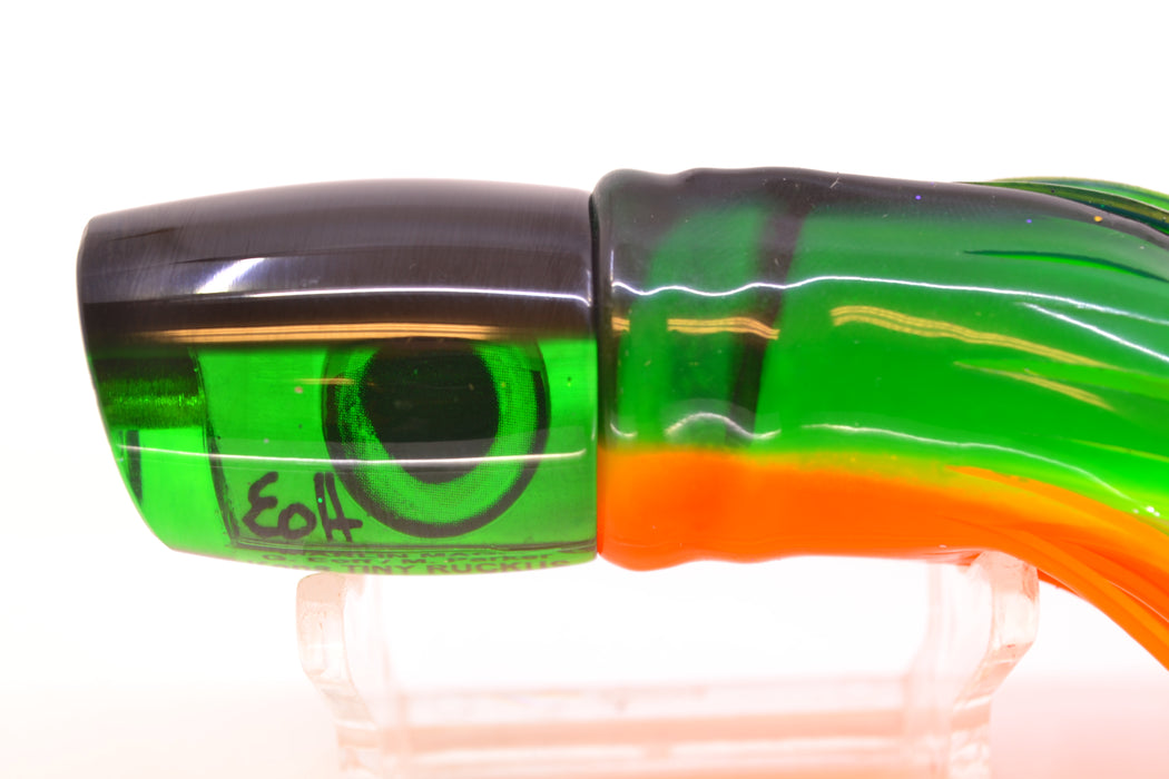 Marlin Magic Green MOP Black Back Tiny Ruckus 7" 3oz Skirted Guacamaya