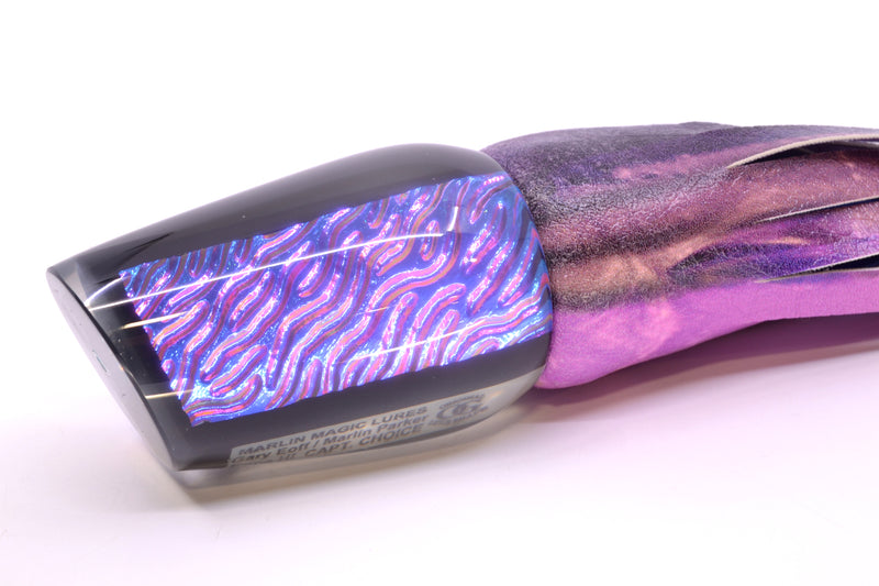 Marlin Magic Lures Purple-Blue Lava Black Magic Captain's Choice 14" 11oz ALV Skipjack