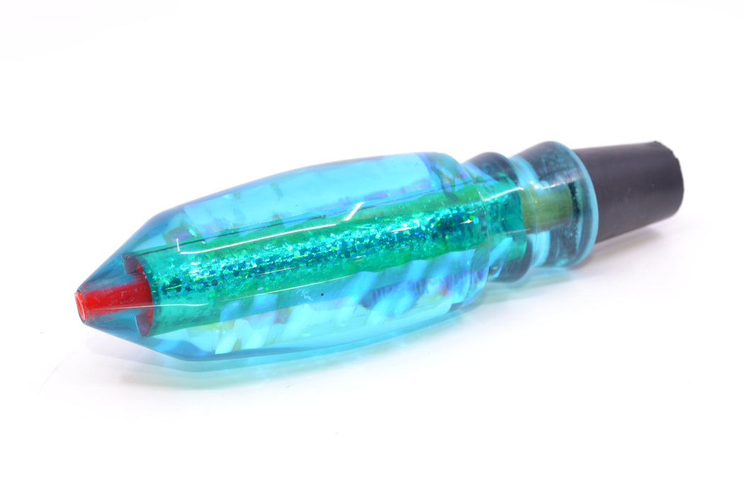 Aloha Lures Ice Blue Dichro Turquoise Rainbow Deep Six 9" 3.5oz GZE