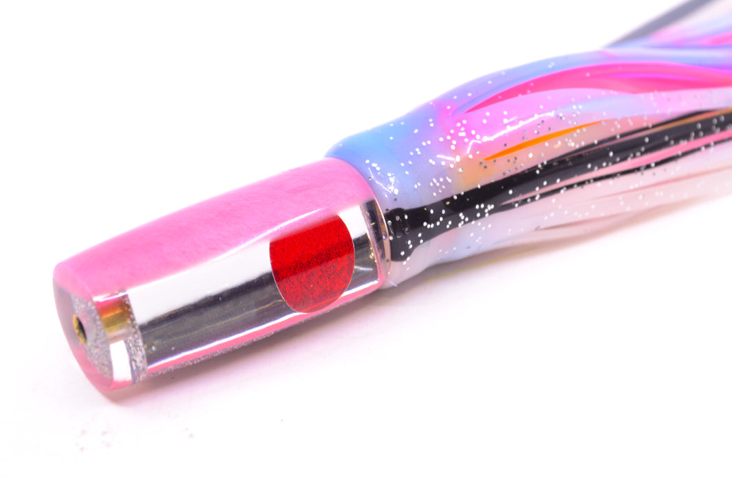 Koya Lures Clear Mirrored Pink Back Red Eyes Hard Head 5.5" 2oz Skirted Gay Bob
