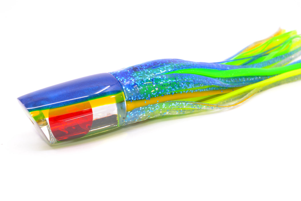 Koya Lures Mirrored Blue-Yellow Back Red Eyes 614 9" 7oz Skirted Blue-Yellow-Silver GZE