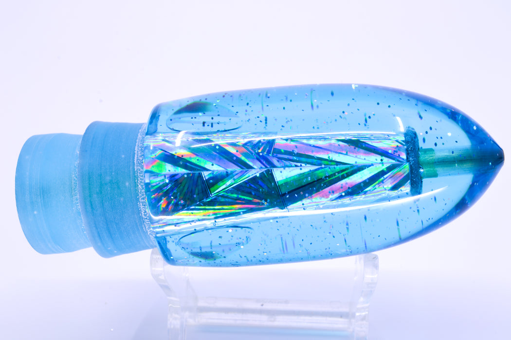 Tanigawa Lures Ice Blue Rainbow Starburst Red Eyes Ahi Bomb Bullet 9"+ 7.5oz
