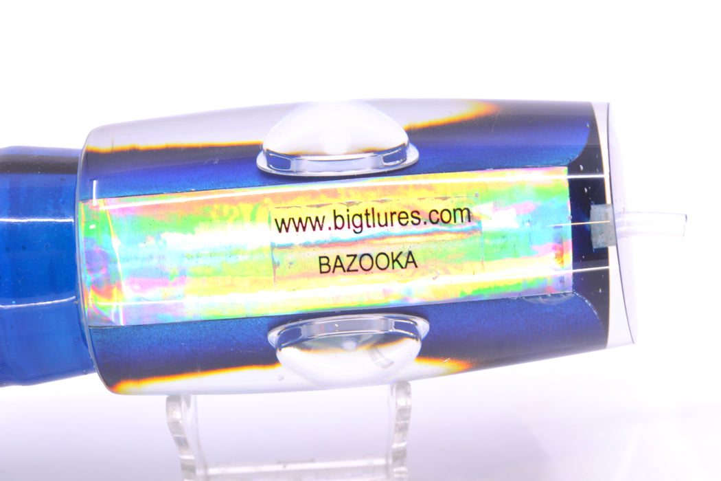 Big T Lures Black-Blue-Silver Rainbow Pearl Bazooka 16" 16.5oz Skirted GZE