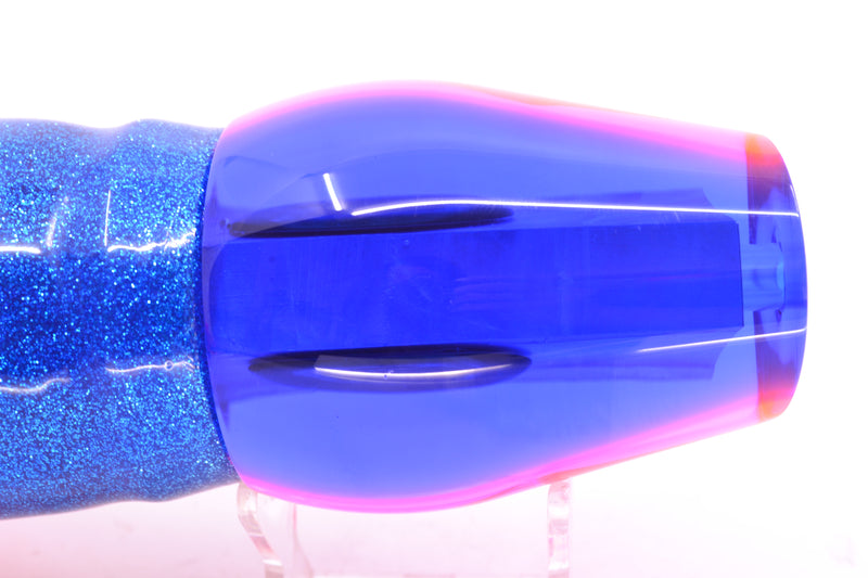 Moyes Lures Pink MOP Blue Back XL Sumo 16" 20.5oz Skirted Blue-Silver/Pink