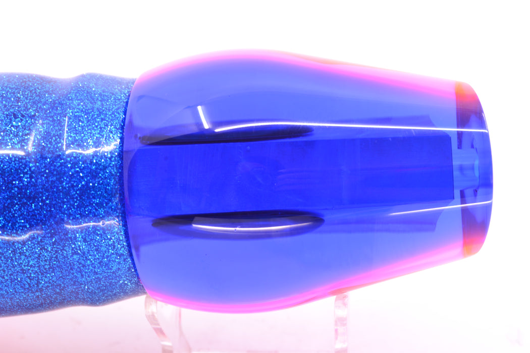 Moyes Lures Pink MOP Blue Back XL Sumo 16" 20.5oz Skirted Blue-Silver/Pink GZE