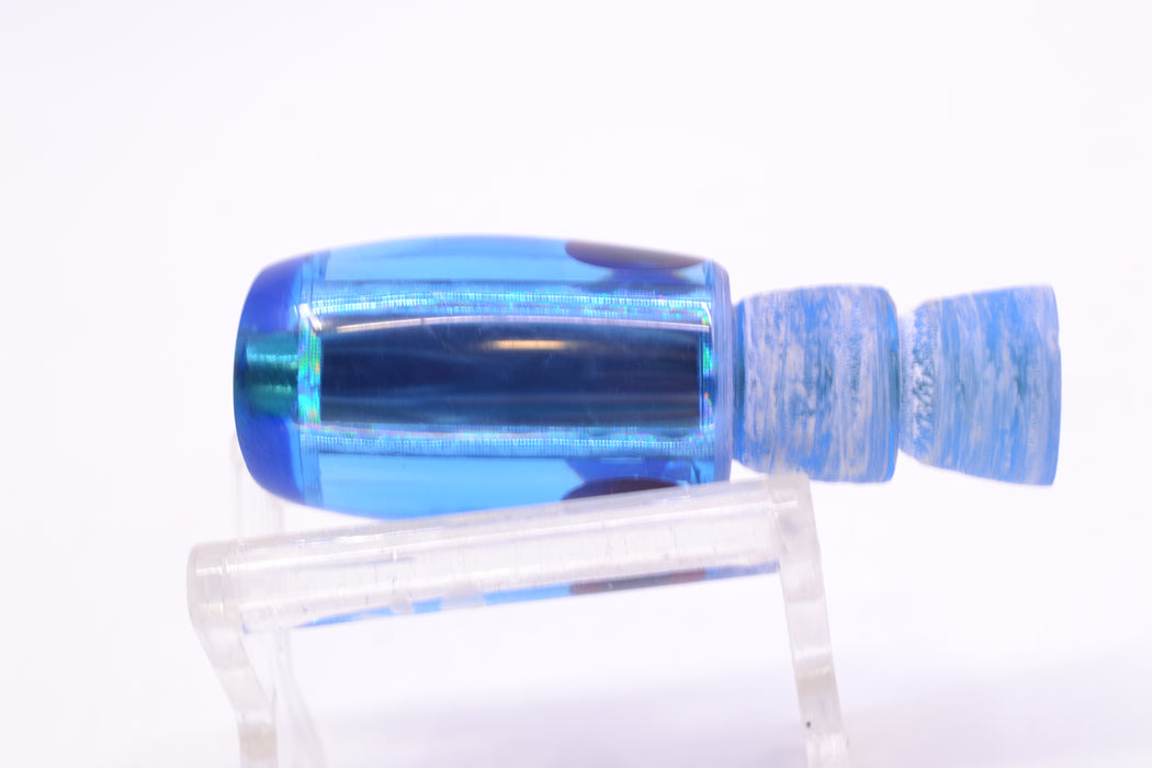 Coggin Lures Ice Blue Mirrored Black-Red Eyes Maui Peanut 5.5" 1.6oz