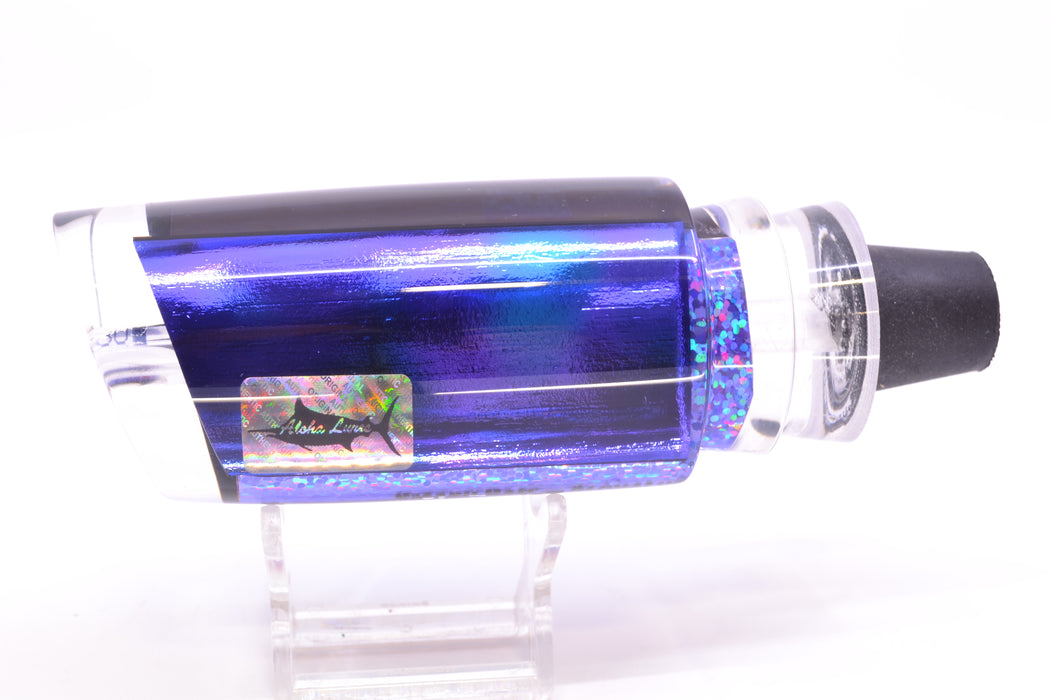 Aloha Lures Purple-Blue-Teal Dichro Purple Rainbow Smash Bait 14" 9.5oz