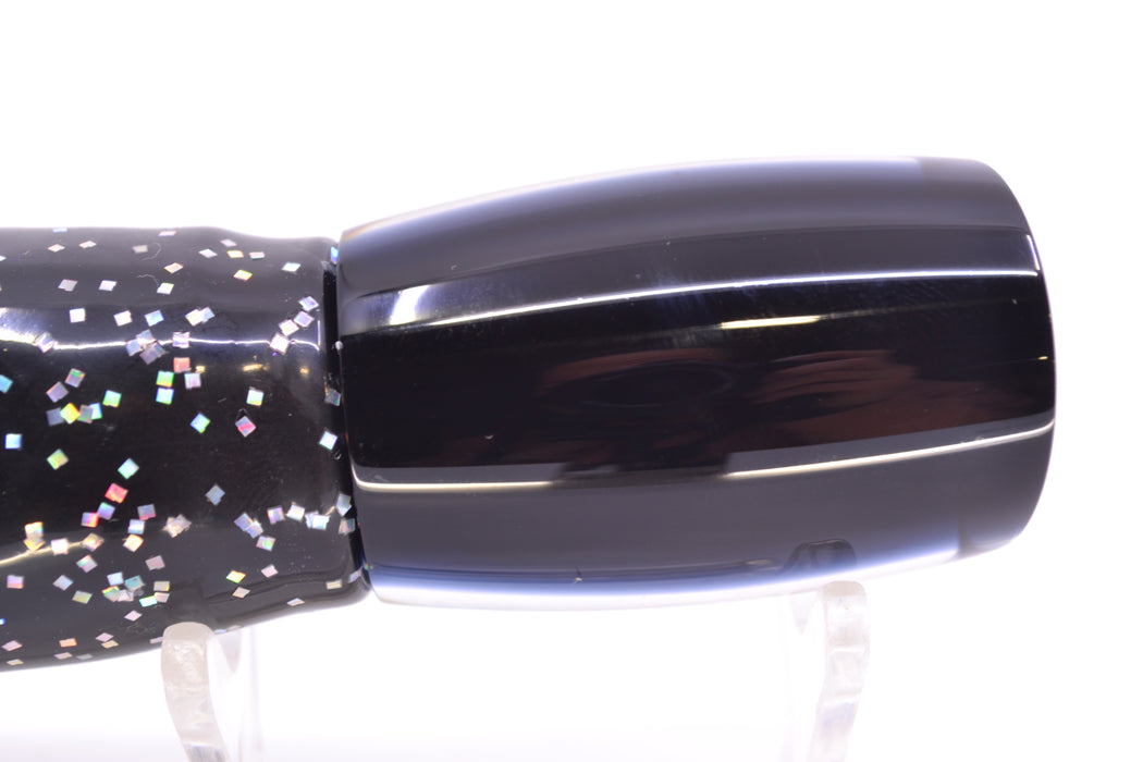 Moyes Lures Black Pearl Black Back Small Boogeyman 9" 3.5oz Skirted Black/Purple