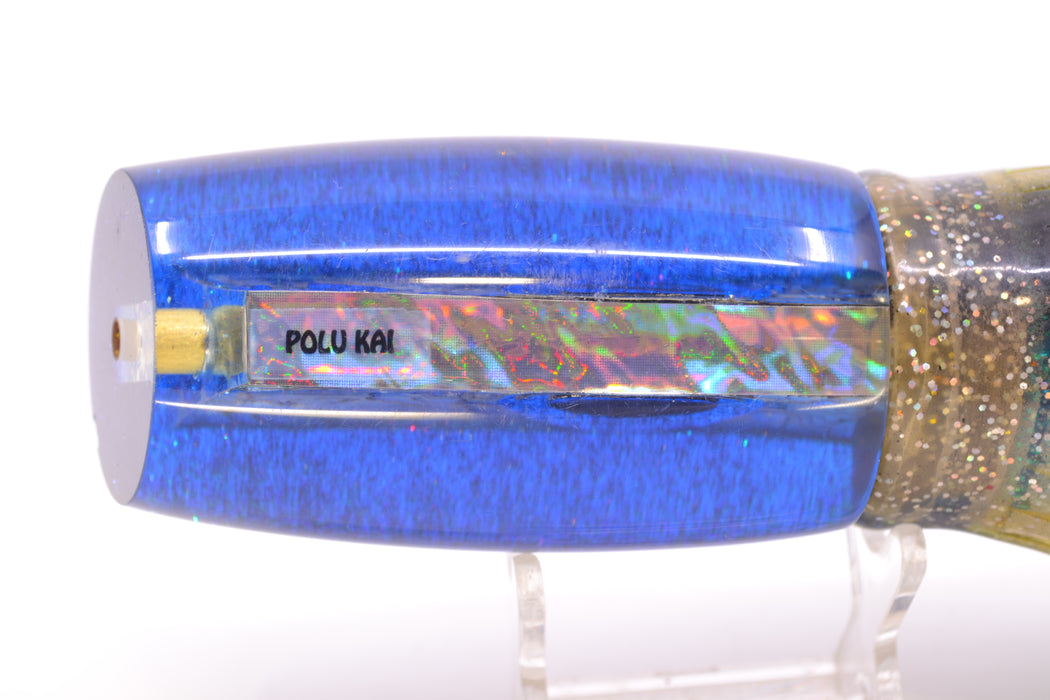 Polu Kai Paua Shell Blue Back Large Reverse Taper Plunger 14" 17oz Skirted New Pre-Owned GZE