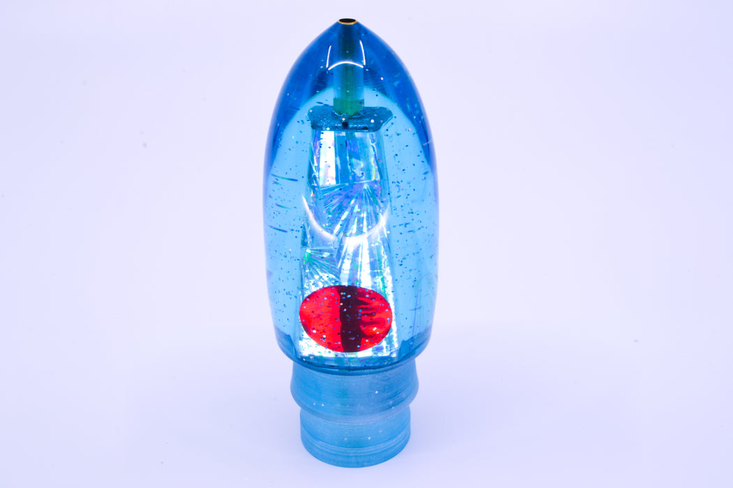 Tanigawa Lures Ice Blue Rainbow Starburst Red Eyes Ahi Bomb Bullet 9"+ 7.5oz