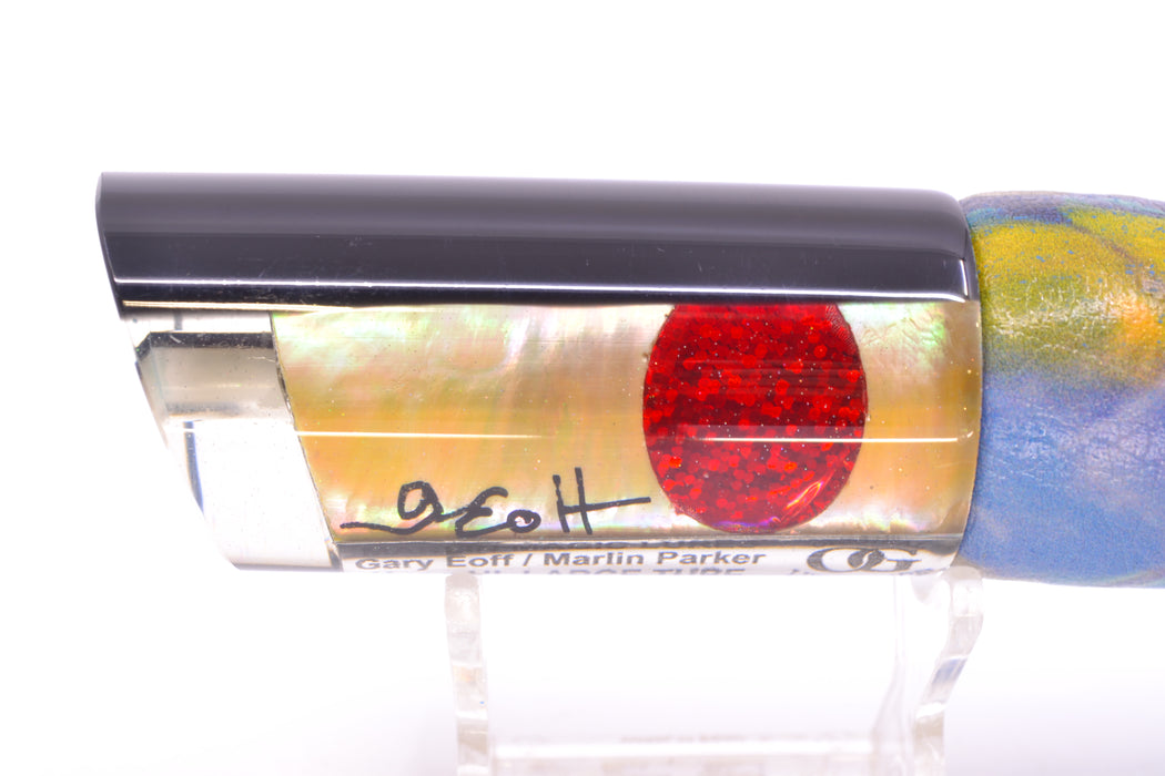 Marlin Magic Lures Golden MOP Black Back Large Tube 12" 7oz ALV Vinyl Yellowfin GZE