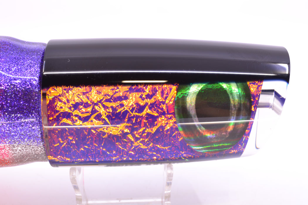 Moyes Lures Pink-Purple Dichro Black Back Taxi Eyes XXL B.C.K. Teaser 22oz Skirted