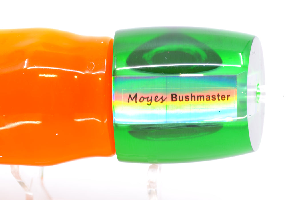 Moyes Lures Green MOP Green-Chartreuse Back Taxi Eyes Bushmaster 12" 10oz Skirted Guacamaya