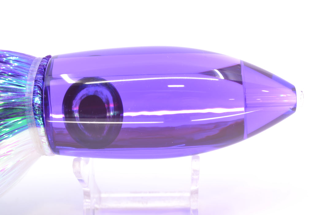 Moyes Lures Purple Mirrored Large Ono Bullet 14" 12oz Strobez Purple-White *Mislabeled*