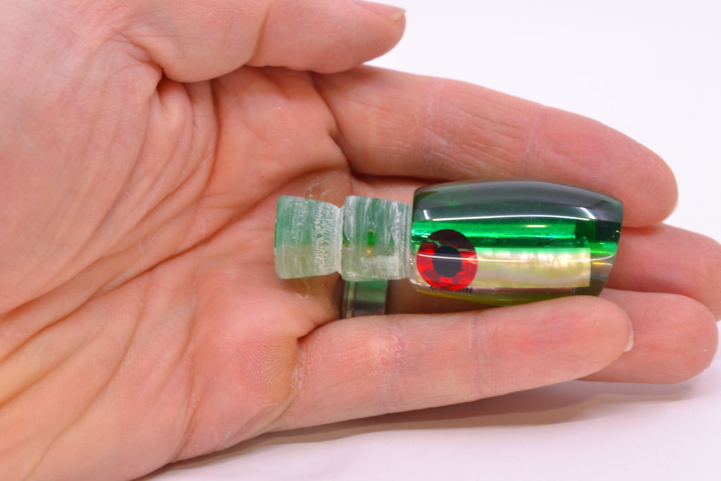 Coggin Lures Golden MOP Green Back Black-Red Eyes Maui Peanut 5.5" 1.6oz