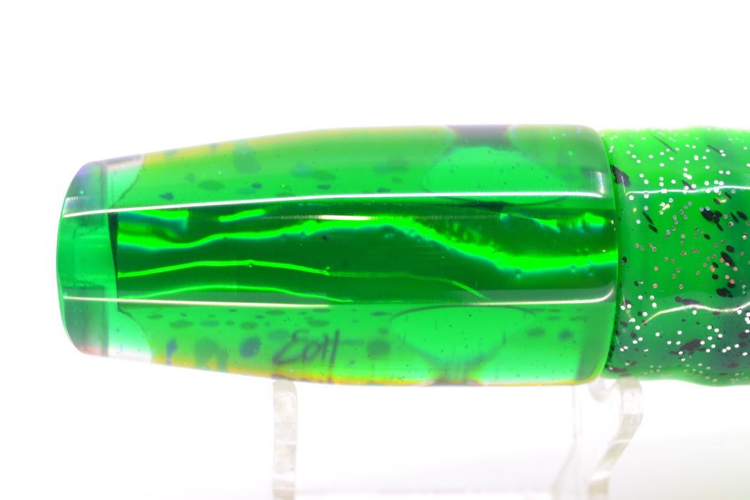 Marlin Magic Mahi MOP Green Back Taxi Eyes Medium Plunger 10" 7.7oz Skirted Mahi GZE