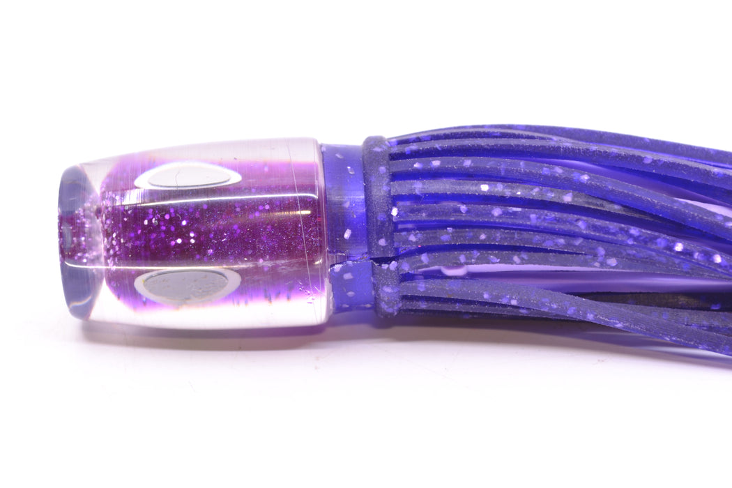 Amaral Lures Purple Pearl Black-Silver Eyes Baby Jararaca 5" 1.4oz Purple/Lavender