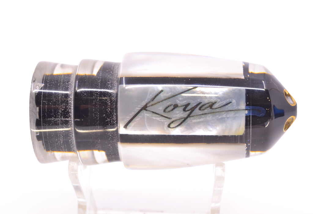 Koya Lures White MOP Black Pearl 4-Hole Bullet 9"+ 6oz