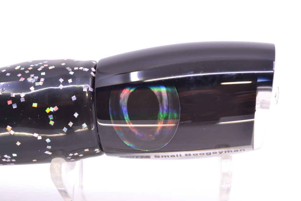 Moyes Lures Black Pearl Black Back Small Boogeyman 9" 3.5oz Skirted Black/Purple