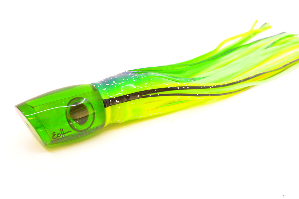 Marlin Magic Green Awabi Baby Ruckus 10" 6.5oz Skirted Blue & Black-Chartreuse