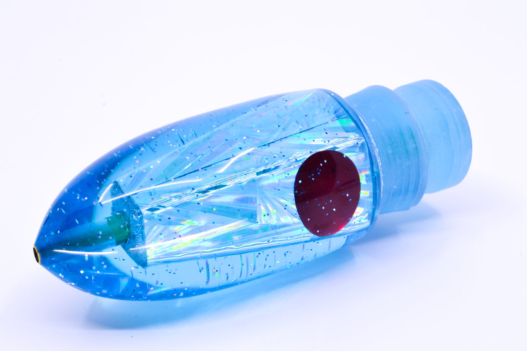 Tanigawa Lures Ice Blue Rainbow Starburst Red Eyes Ahi Bomb Bullet 9"+ 7.5oz