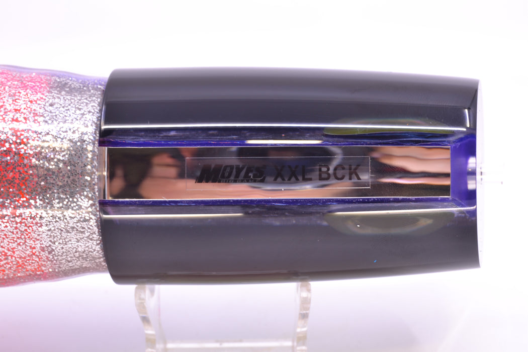 Moyes Lures Pink-Purple Dichro Black Back Taxi Eyes XXL B.C.K. Teaser 22oz Skirted