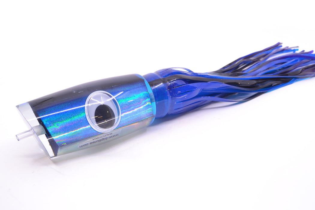 Big T Lures Black-Blue-Silver Rainbow Pearl Bazooka 16" 16.5oz Skirted GZE