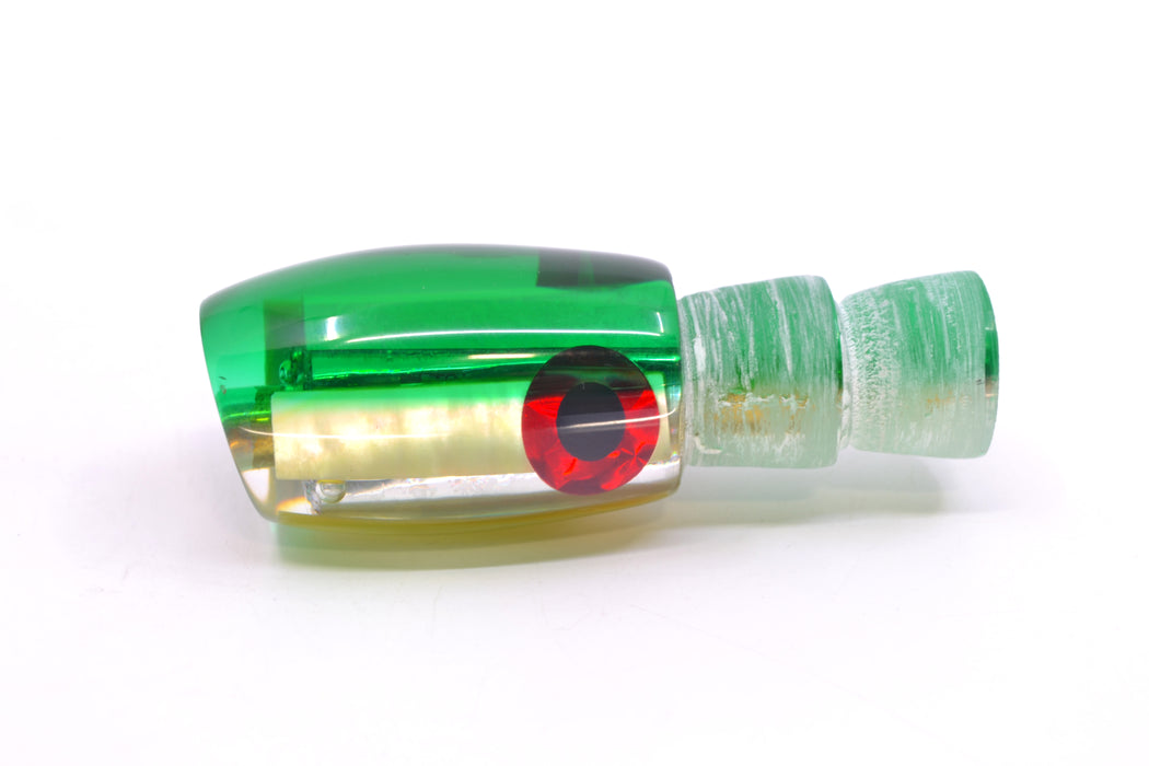 Coggin Lures Golden MOP Green Back Black-Red Eyes Maui Peanut 5.5" 1.6oz