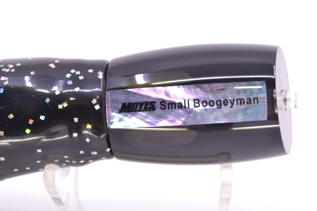 Moyes Lures Black Pearl Black Back Small Boogeyman 9" 3.5oz Skirted Black/Purple