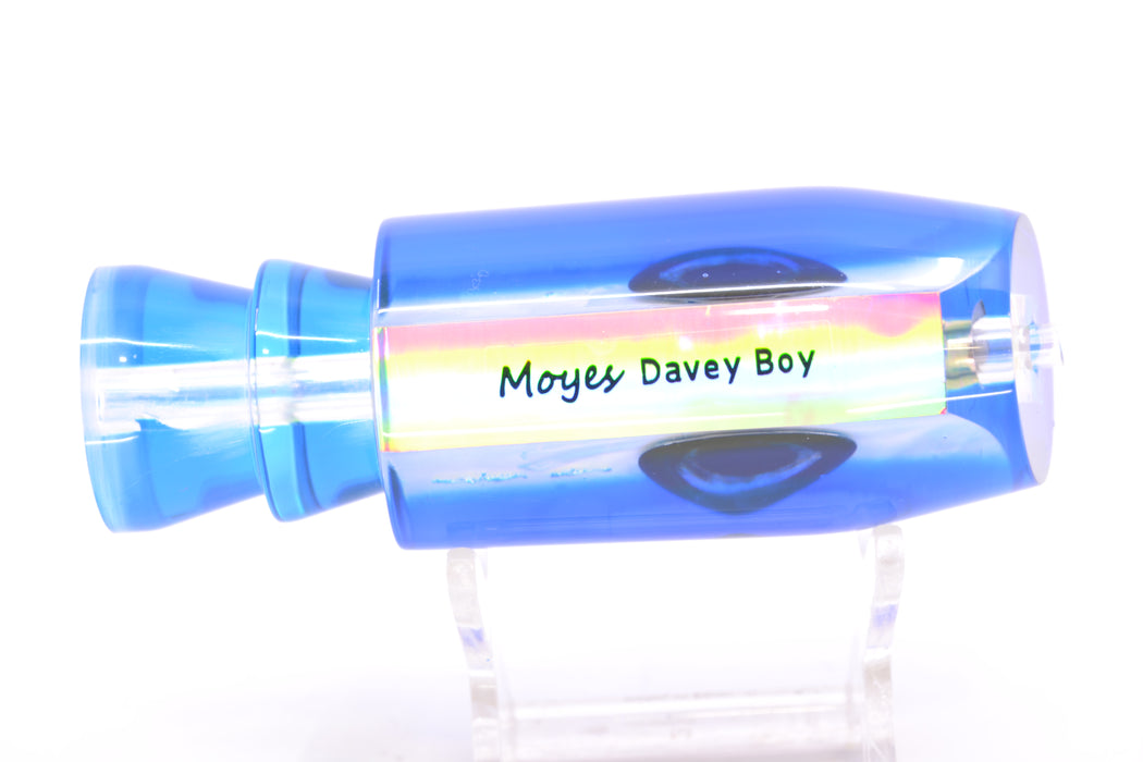 Moyes Lures White MOP Blue-Yellow Back Taxi Eyes Davey Boy 12" 5oz